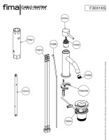 RECAMBIOS MONOMANDO LAVABO SPILLO UP FIMA-CARLO FRATTINI